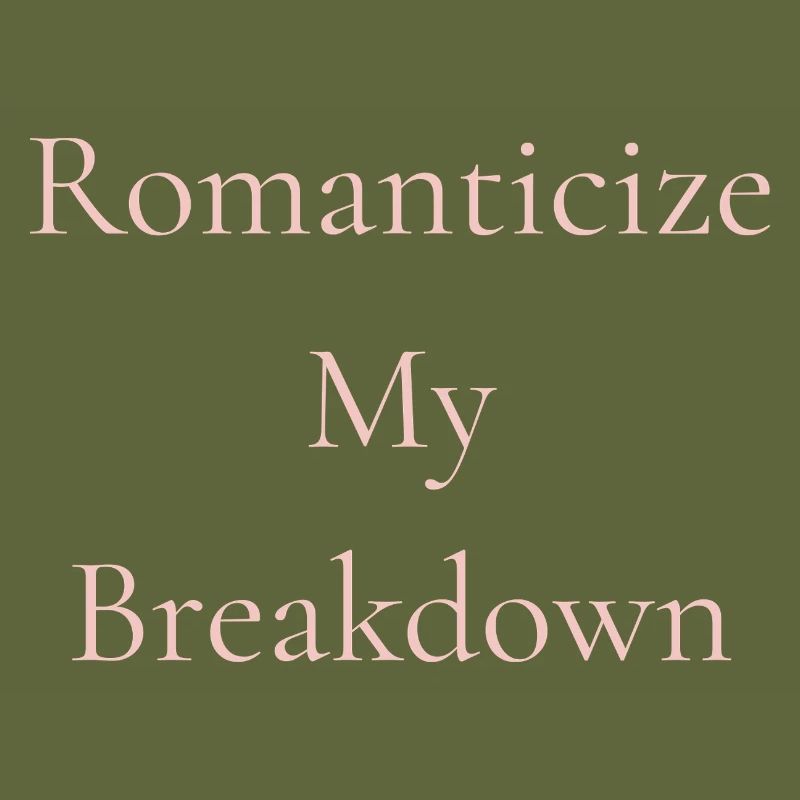Romanticize My Breakdown Tee – Soft Girl Sad