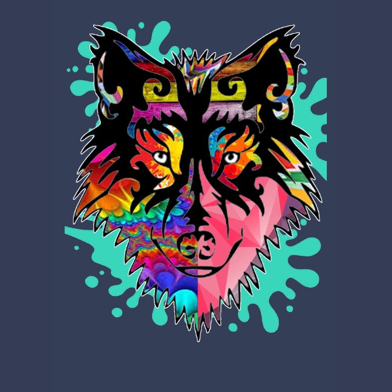 Wolf, bunt,