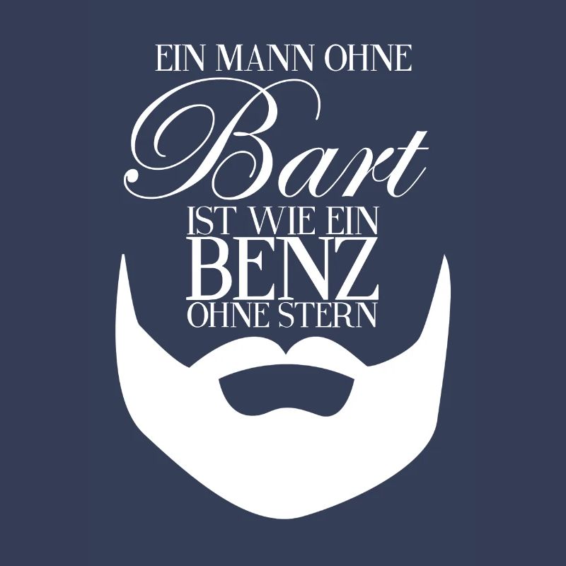 Mann ohne Bart - Nein! - Bart Spruch Geschenk