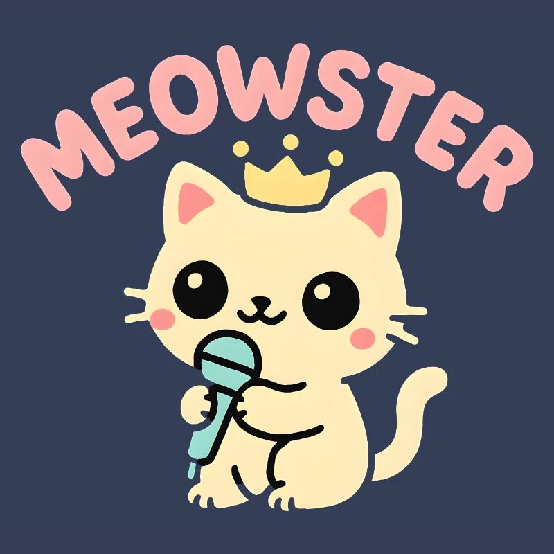 Meowster Crowned Micro Mascot