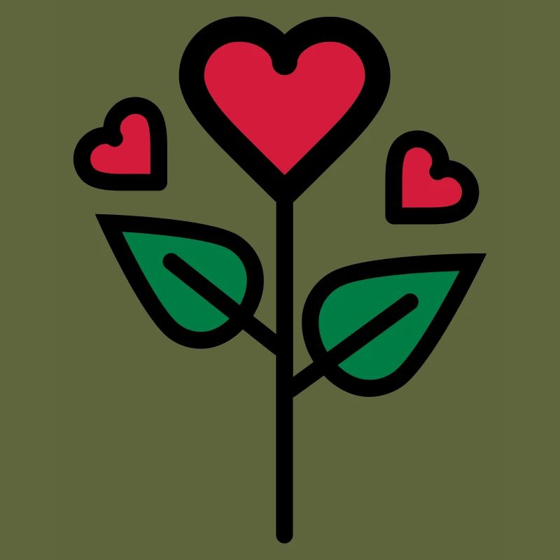 Valentinstags Rose in Herzform