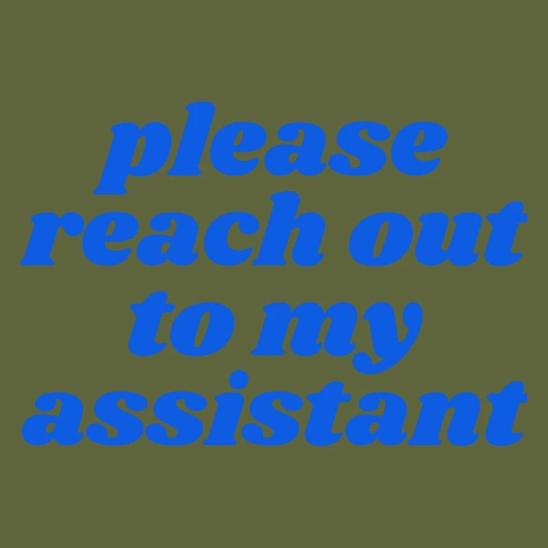 Merci de contacter mon assistant