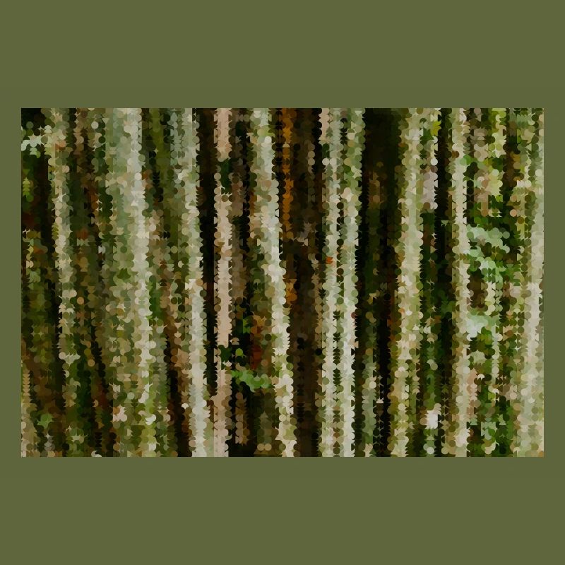Birch Forest Pixel Stripes