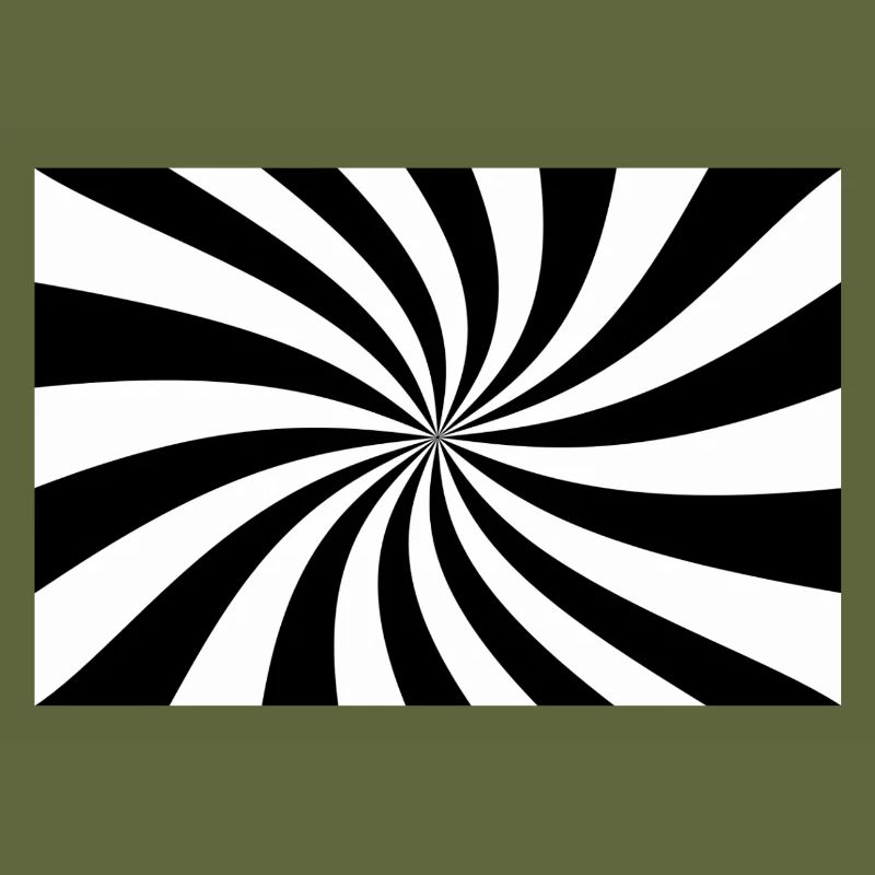 Hypnotische Schwarz-Weiß-Spirale