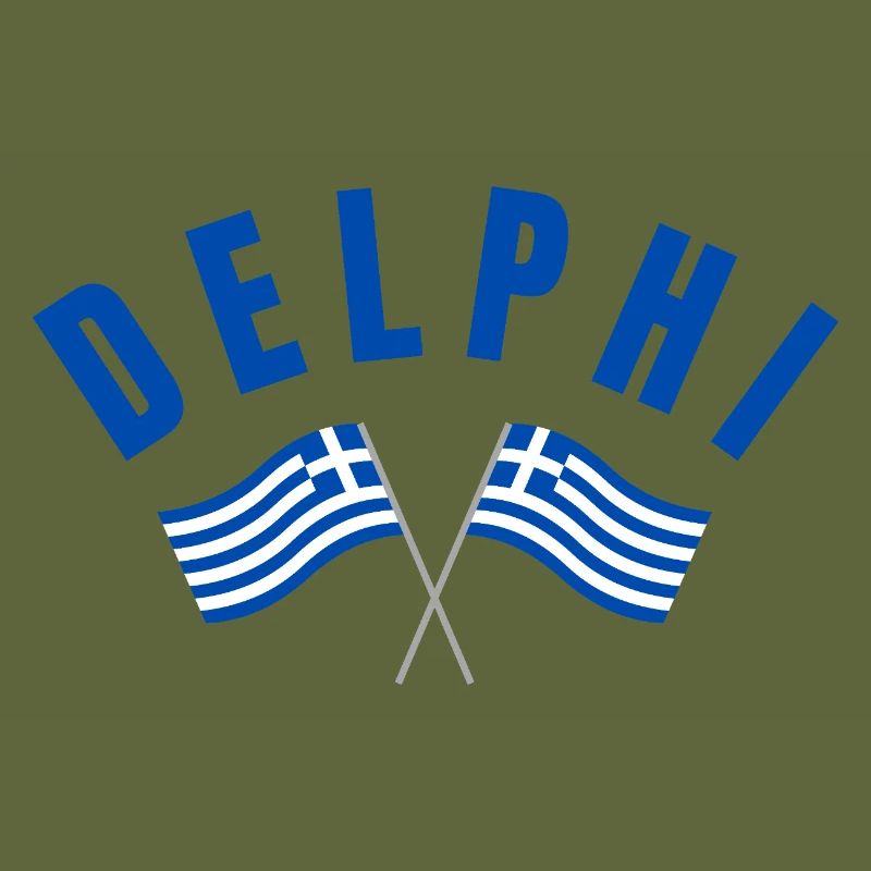 Delphi Twin Greek Flags 