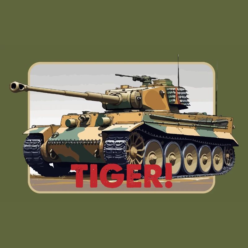Tiger Tank Illustration