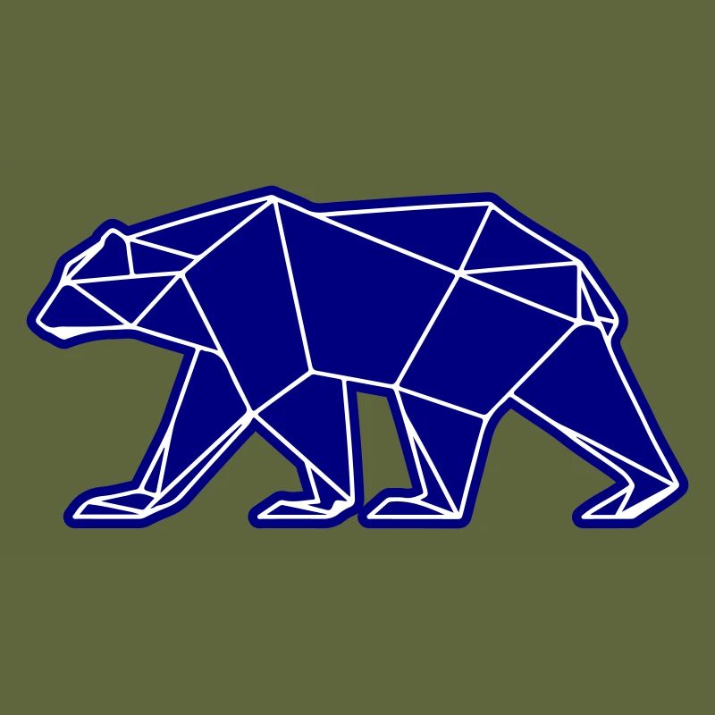 Eisbär Polar Bär Polygon Symbol