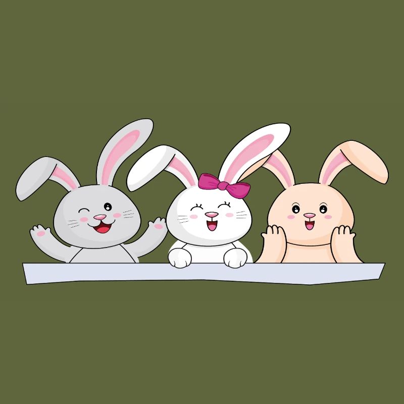 Happy Bunny Trio