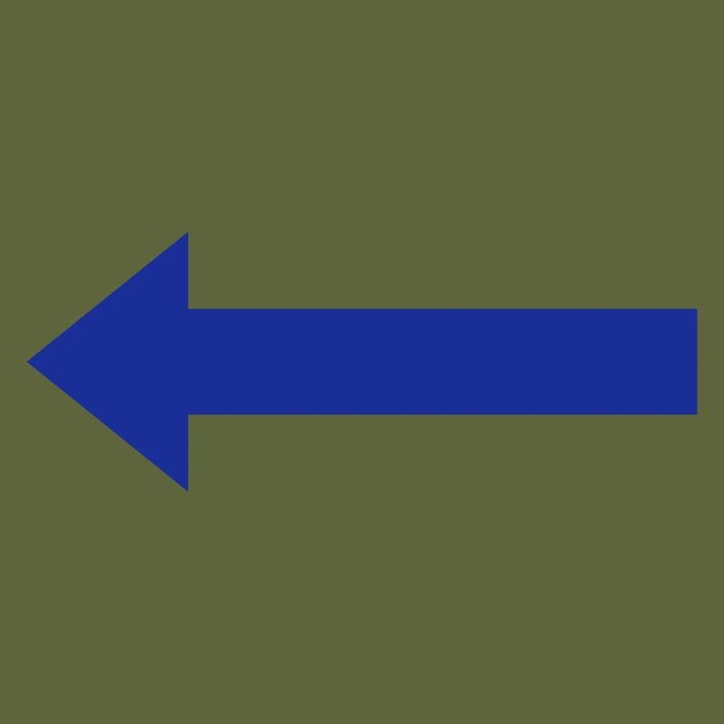 Flèche gauche bleue