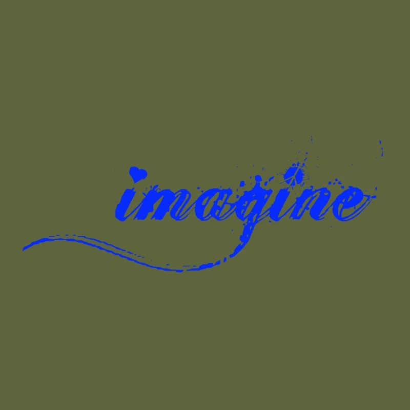 Imagine Blaue Farbklecks Script