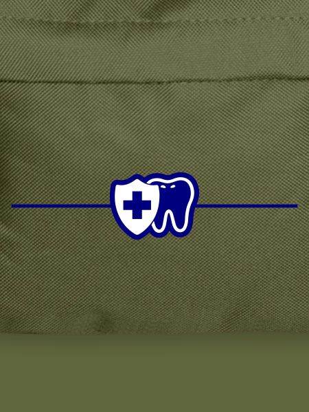 Zahn Schutzschild Linie Blau