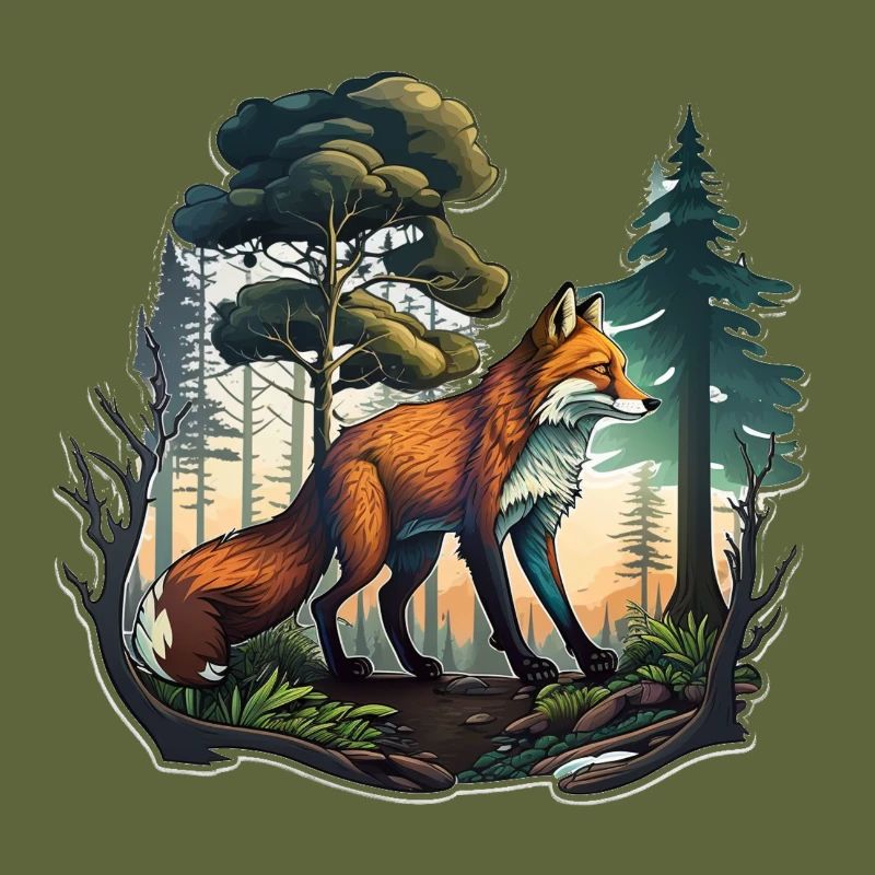 Fox in the forest
