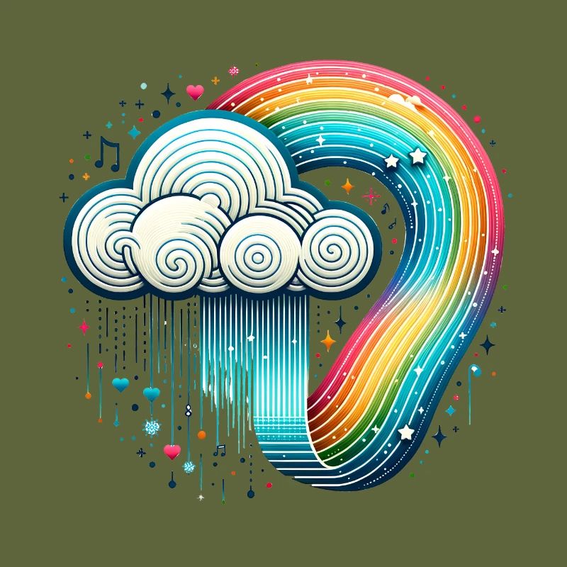 Regenbogen Wolke