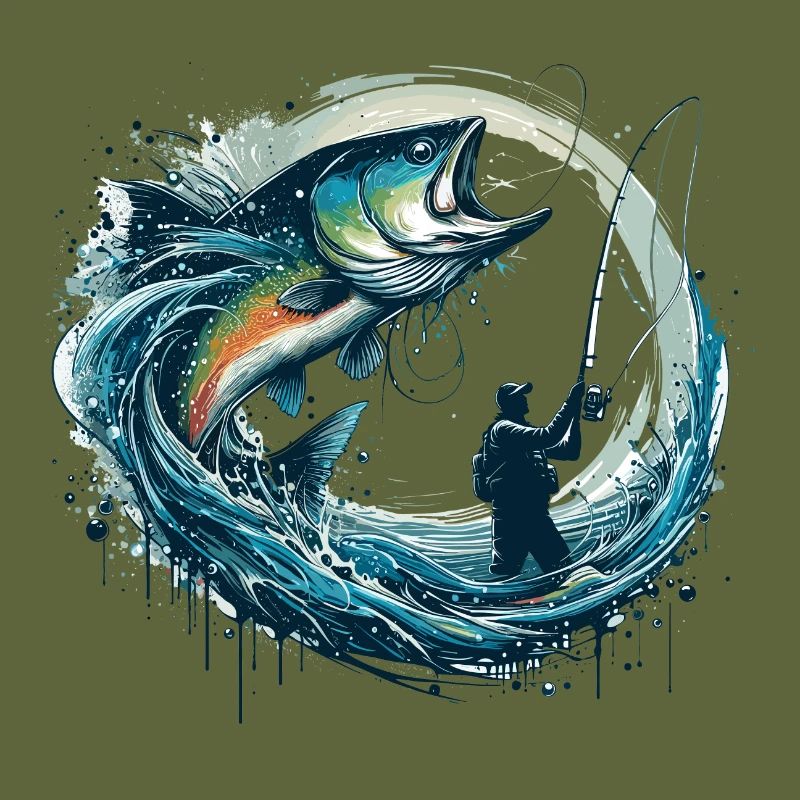 Cadeau dynamique de pêche