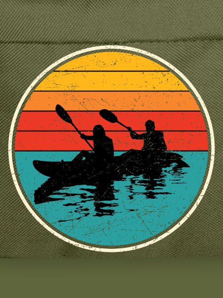 Sunset Kayak Duo Circle