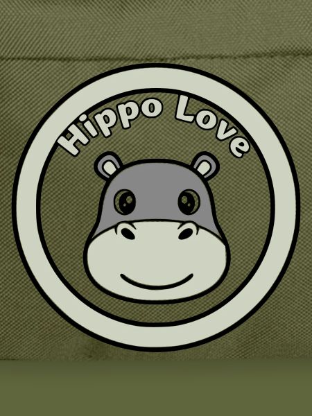 Hippo Love Hippo Logo Badge