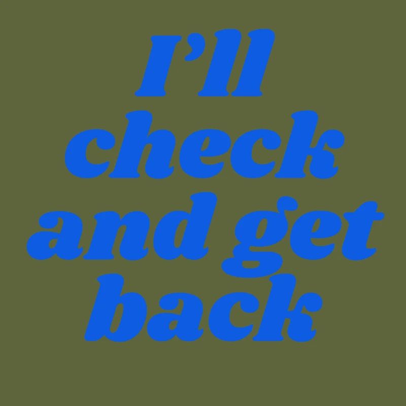 I'll check and get back