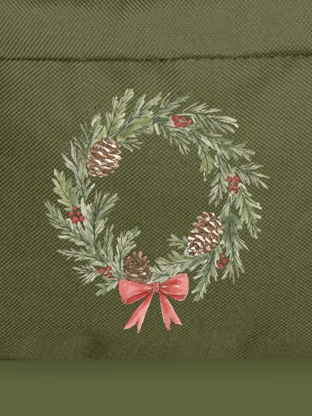 Rustikale Weihnachtskranz mit Tannenzapfen