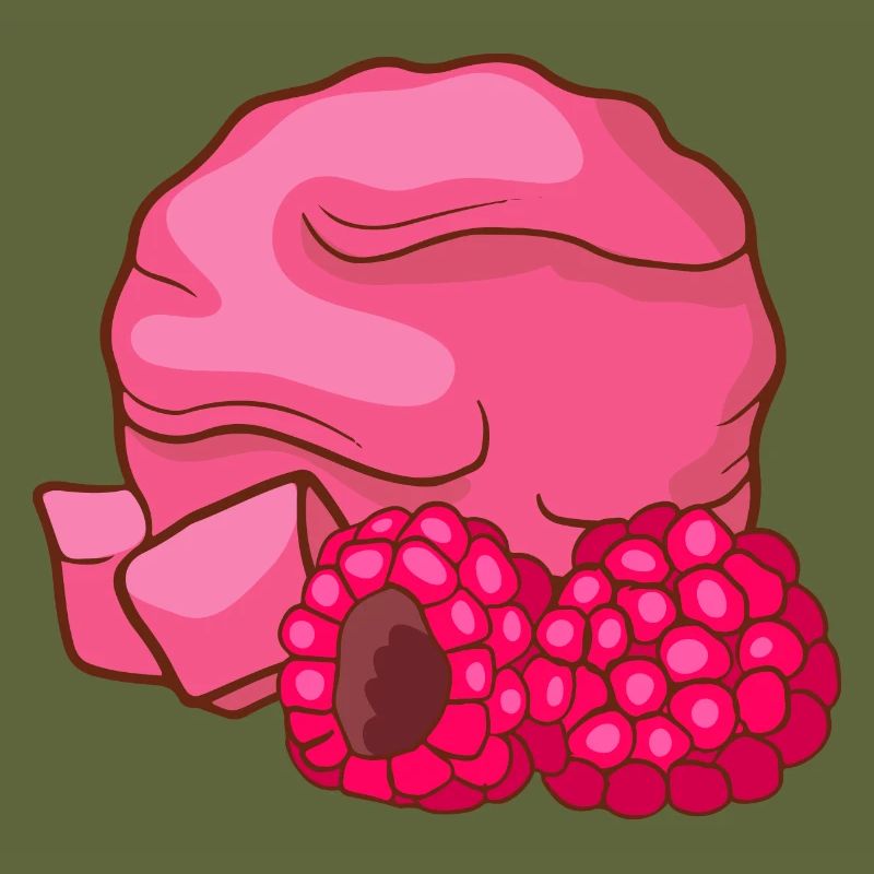 Himbeeren Eis Speiseeis Eiskrem Eiscreme Kugeleis