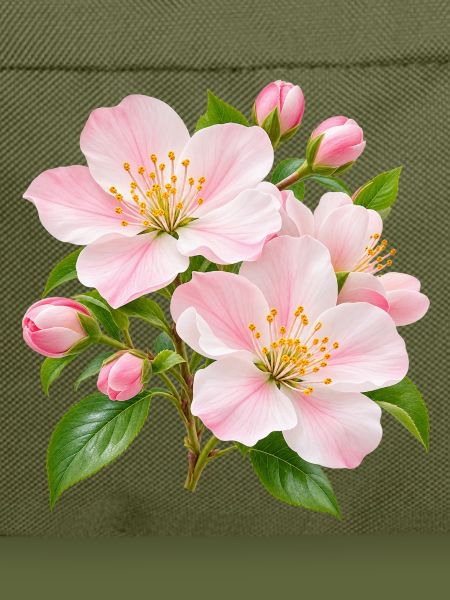 Rosa Apfelblüten-Blüten-Floral