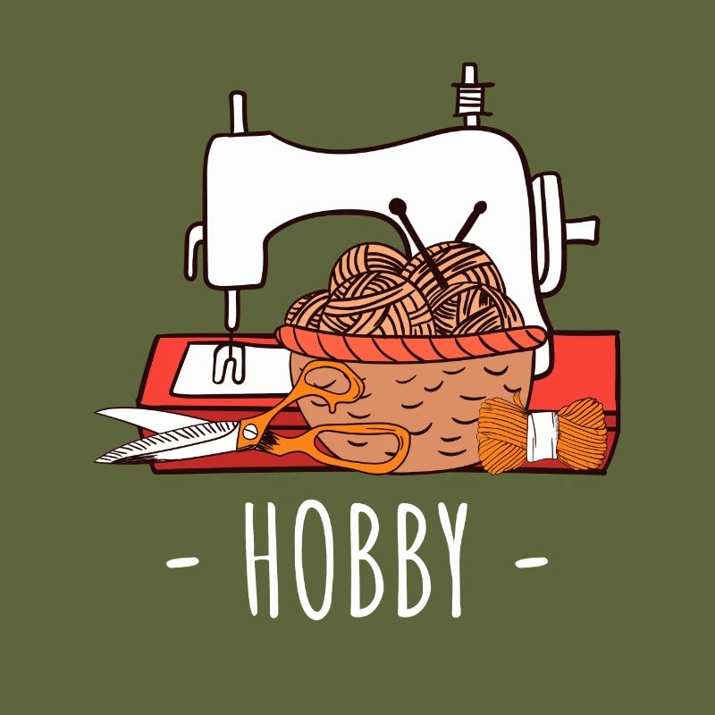 Näh- und Strickhobby-Basteldesign