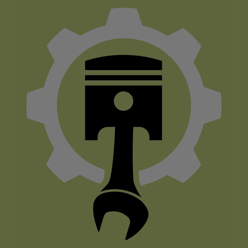 Engine, piston, gear