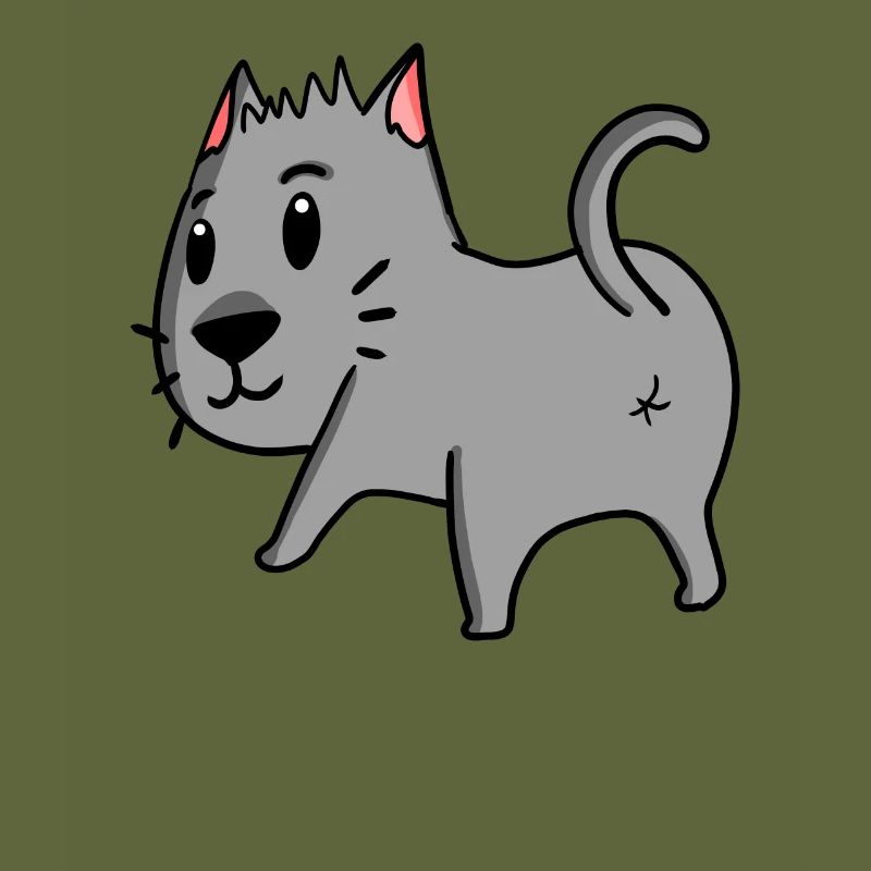 Chat par derrière - Cul de chat - Cul de chat