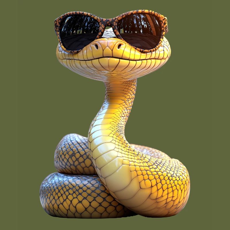 Serpent Python Cobra Mamba Serpent à sonnettes Serpent