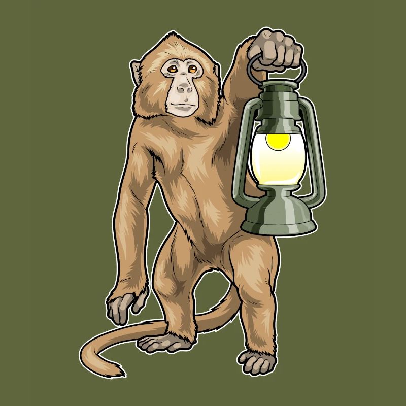 Affe Laterne