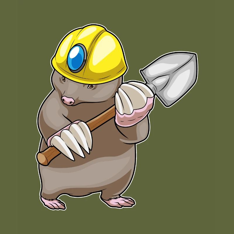 Mole Miner Shovel Mining
