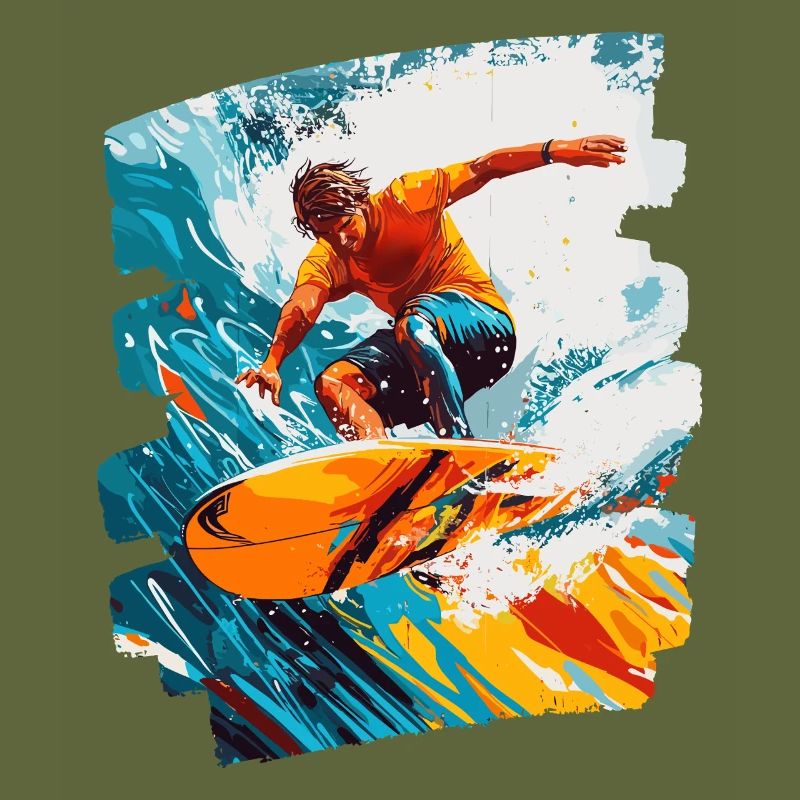 Surfer Surfing Surfboard Surfing