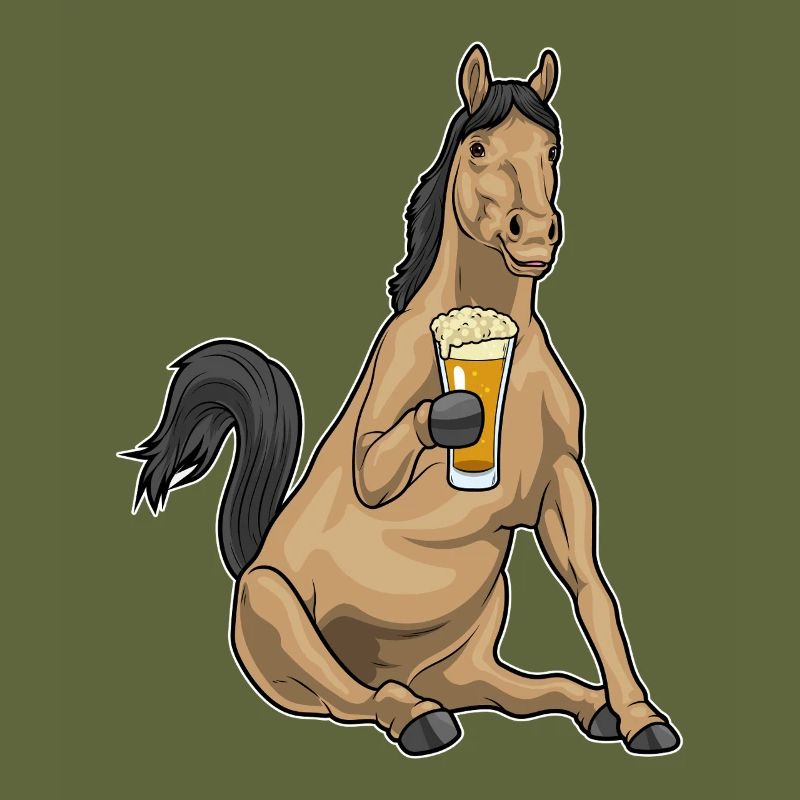 Pferd Bier