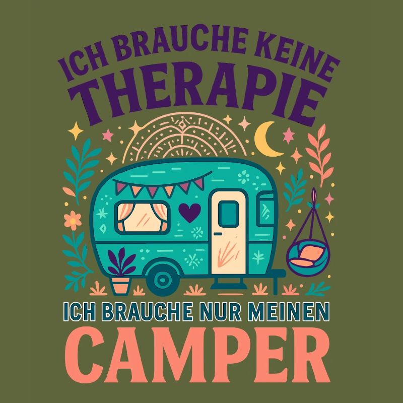 Camping Therapy Camper Love, Caravan Saying