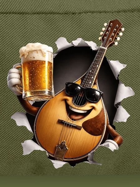 Mandoline Bier Musikinstrument 