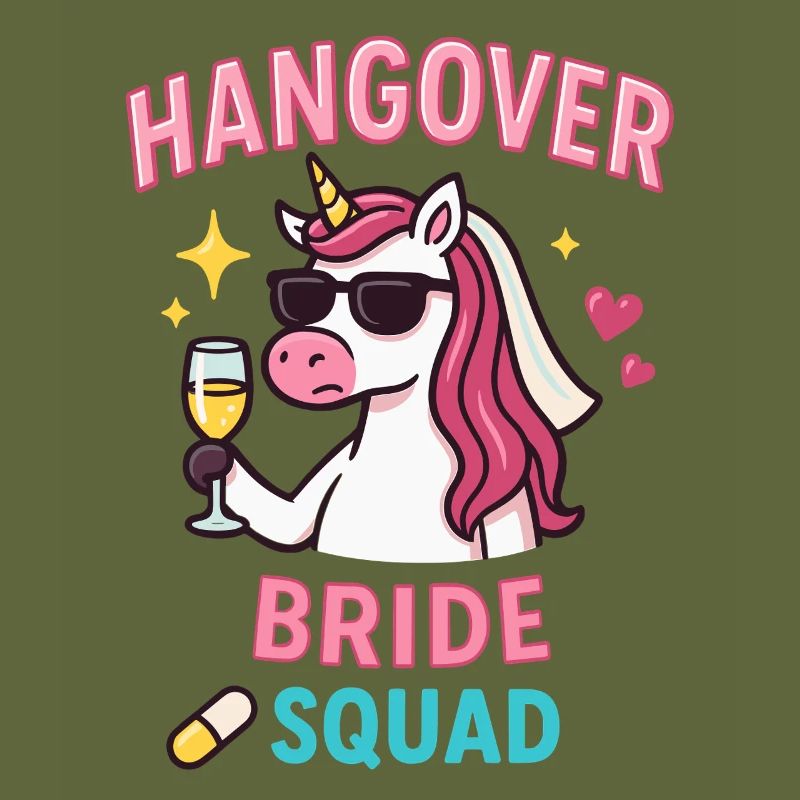 Hangover Bride Squad, JGA Einhorn Team