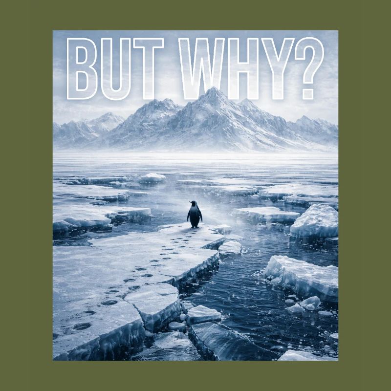 But Why Penguin Meme Existential Sad Humor Mood