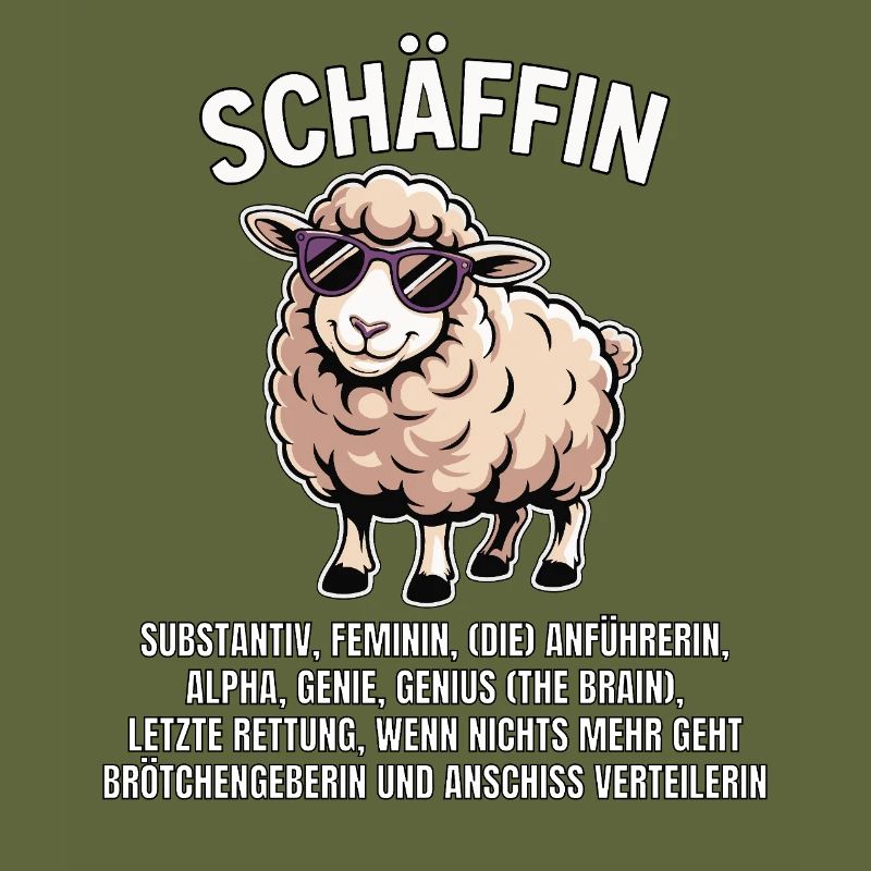 Schäffin - Alpha Schaf mit Sonnenbrille