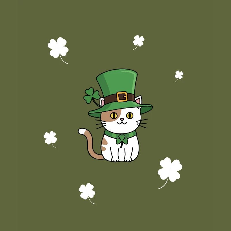 St. Patrick's Day Katze