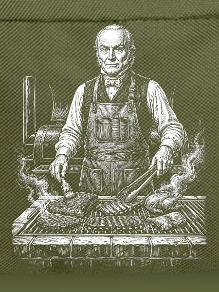 John Quincy Adams at BBQ Grilling