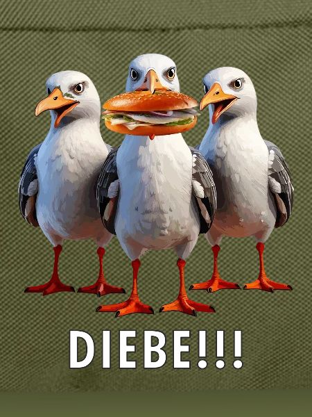 Möven Fischbrötchen Diebe
