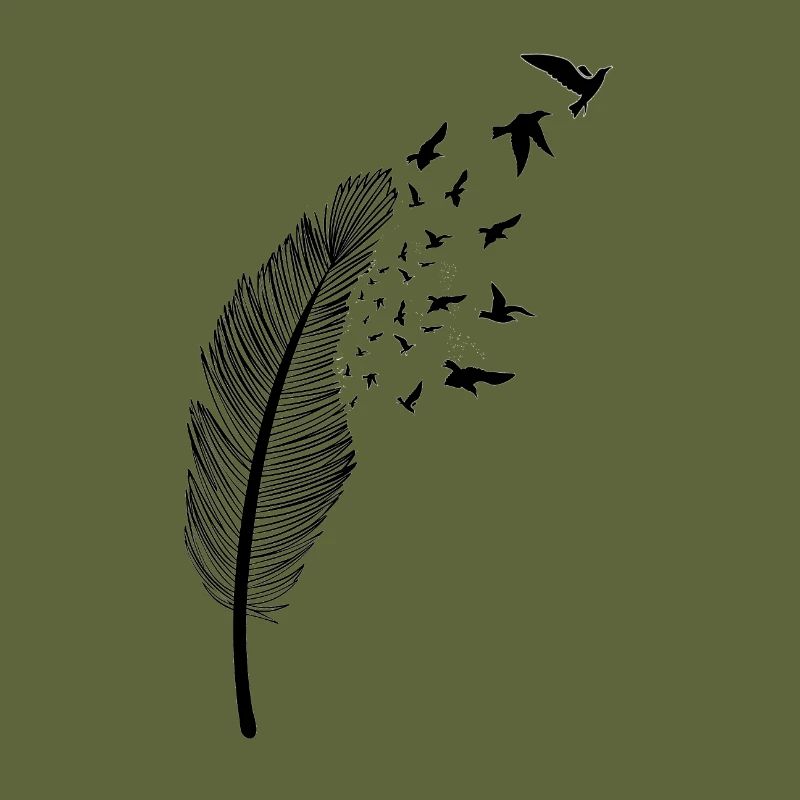 Feder und Vogel