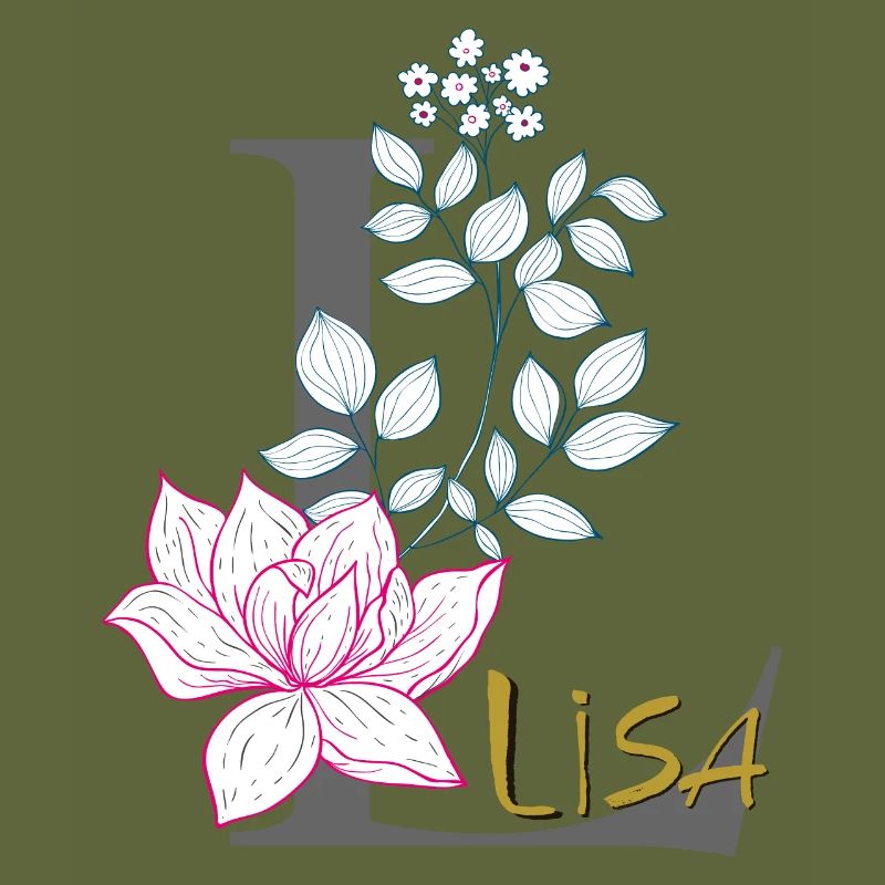 Initiale de la lettre : Lisa