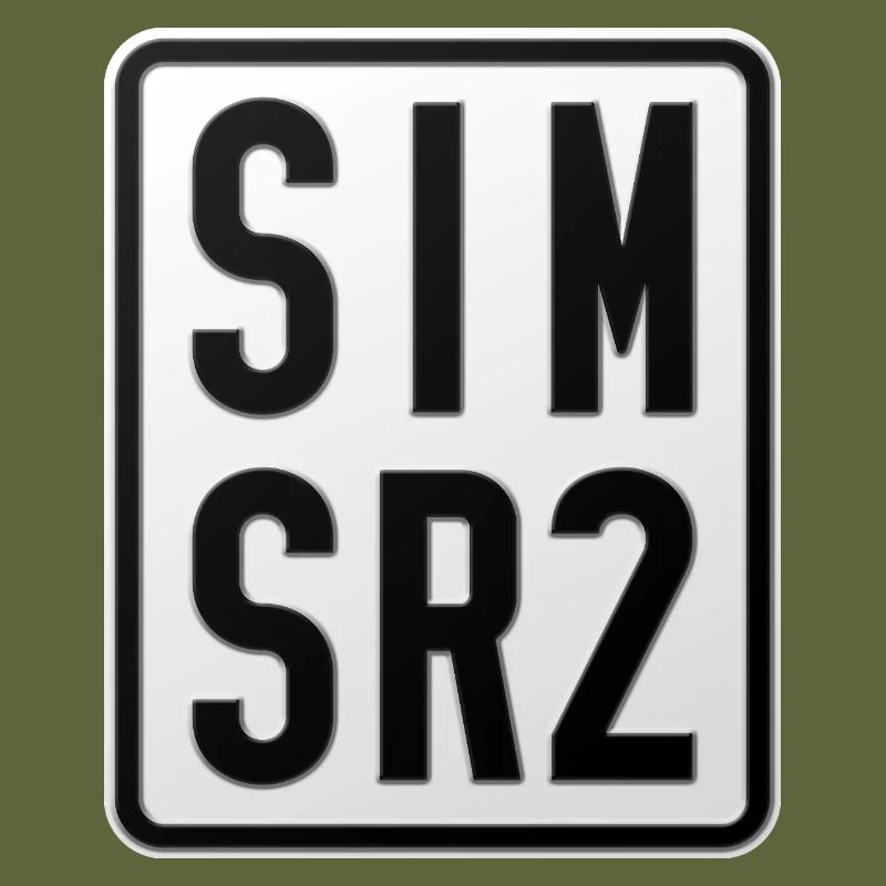 Simson SR2 Moped Kennzeichen