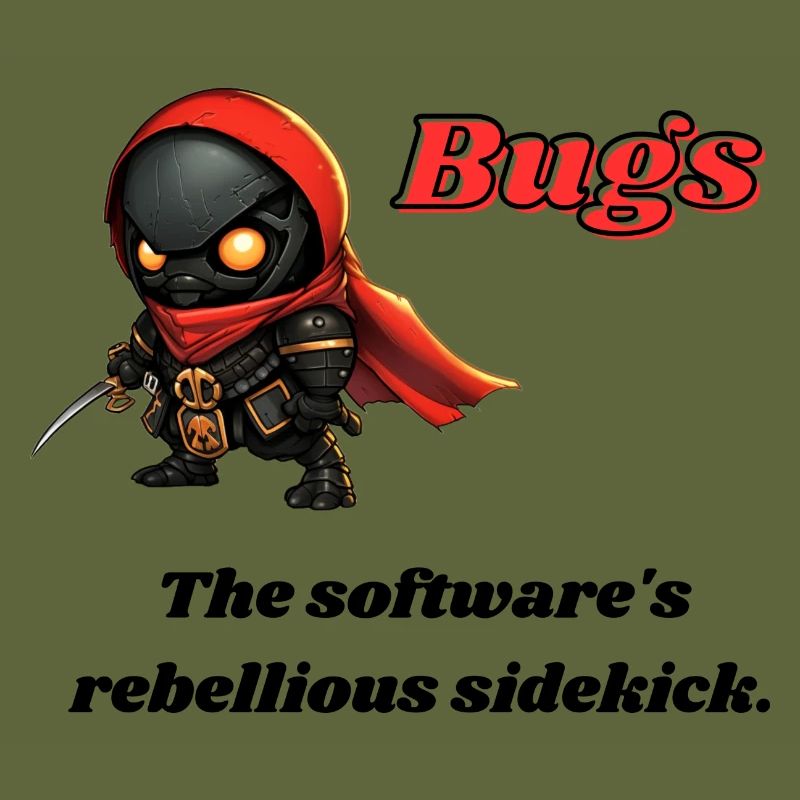 Bugs - The software's rebellious sidekick.