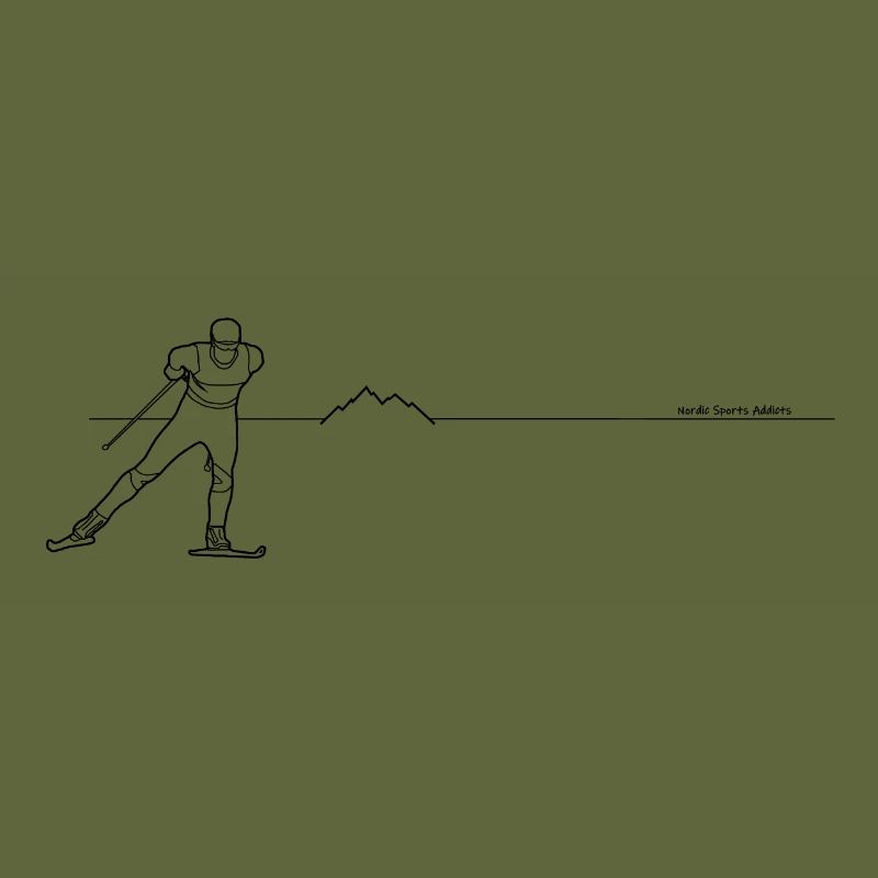 XC Skiing 01 - Line - black