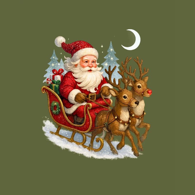 Winter Magic Santa Sleigh