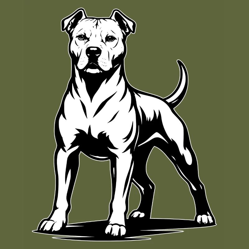 Pitbull in stolzer Pose