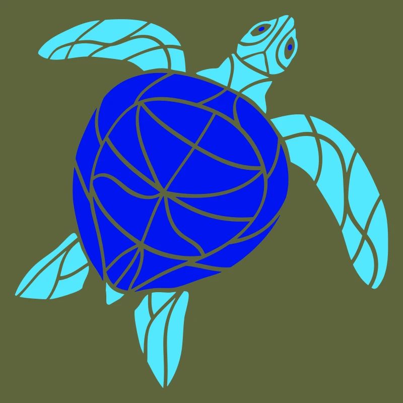 Water turtle lines strokes pattern nice cool