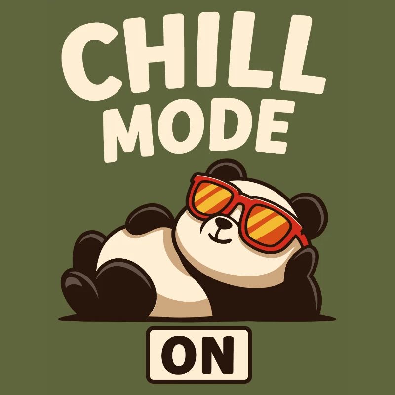 Chill Panda with Sunglasses