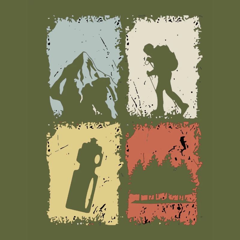 Four Panel Silhouette Grunge
